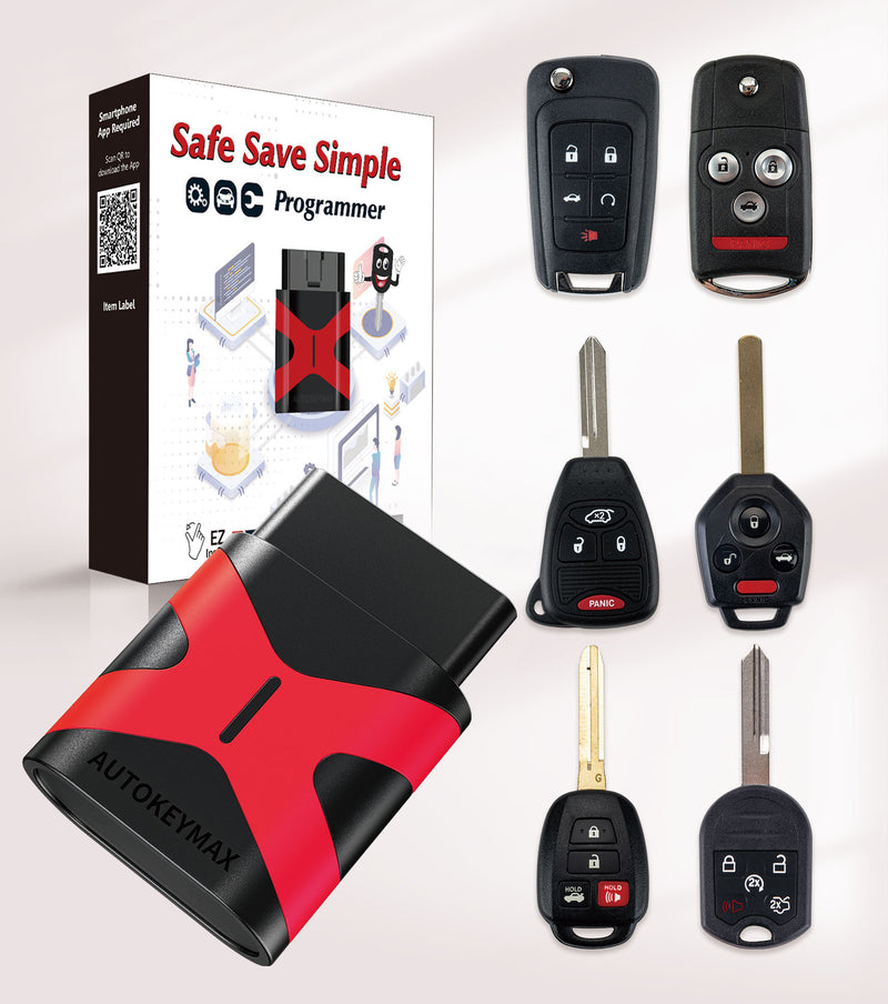 OBD2 Key Tool,Simple Key Programmer/Self Pairing Replacement for Head Key Blade Car Key Fob SKU: KPRO+OBD