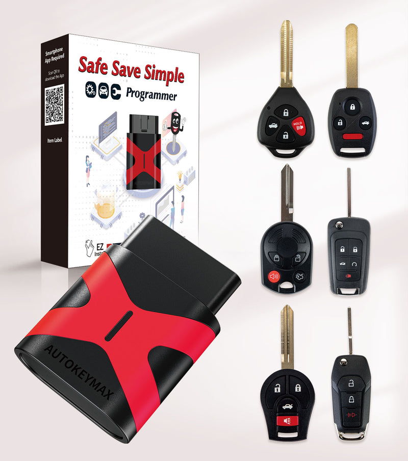 OBD2 Key Tool,Simple Key Programmer/Self Pairing Replacement for Head Key Blade Car Key Fob SKU: KPRO+OBD