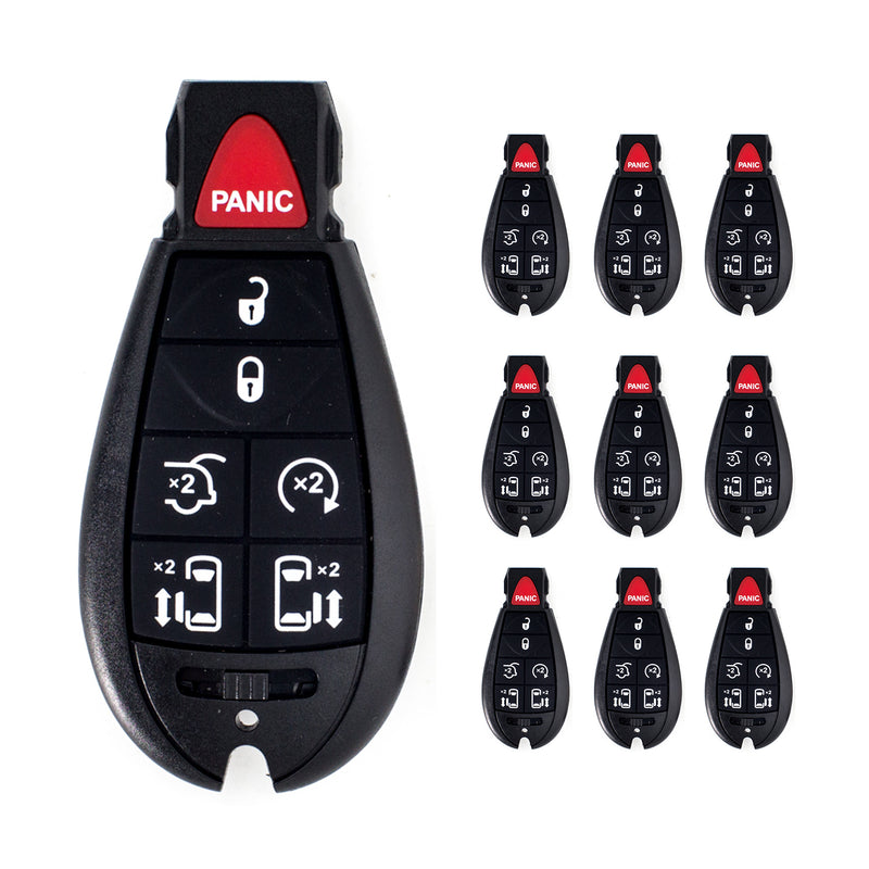LOT of 10 7btn Replacement Key Fob Keyless Entry Remote for Chrysler Dodge D7RA 433MHZ
