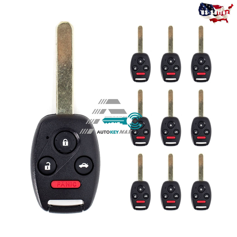 LOT OF 10 NEW Remote For 2003 2004 2005 2006 2007 Honda Accord Key OUCG8D380HA H4SA 313.8MHZ