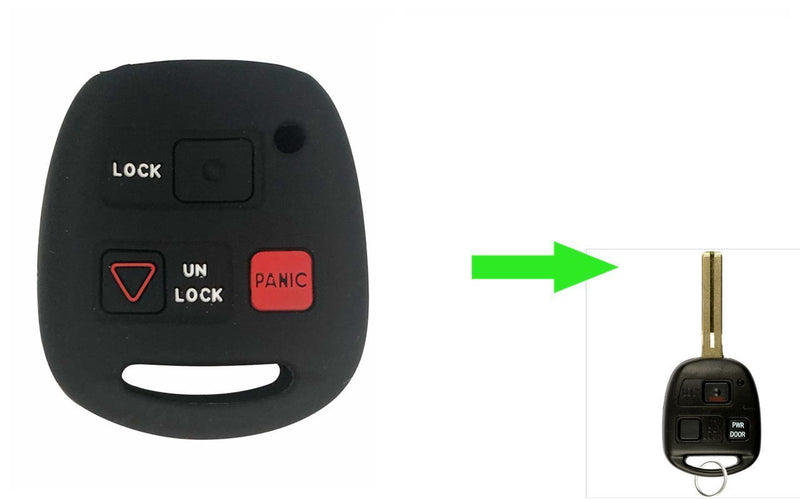 Silicone Keyless remote key fob cover Skin Jack protector For Lexus HYQ12BBT