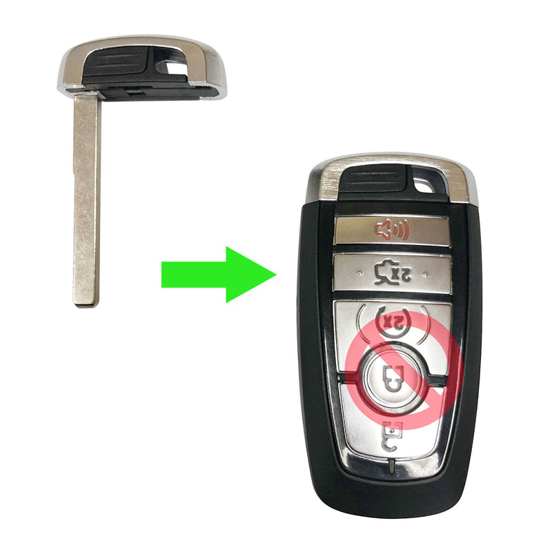 New Replacement Uncut Smart Remote Emergency Key Blade Insert For 2017 Ford