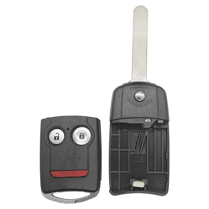3 BTN Keyless Entry Flip Car Key Fob Shell Case for Acura MDX RDX RL SKU: KS-ACURA-A02