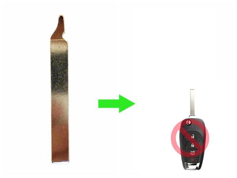 10 PCS Flip Key blade For 16-18 Chevy Cruze LXP-T003 SKU: CK-C06