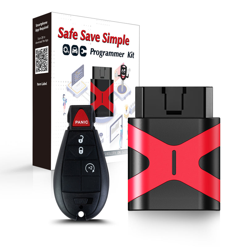2-Pack Keyless Entry Remote Key Fob For Dodge Ram 2013-2017 | Black, Fits GQ4-53T (68159654) - Batteries Included