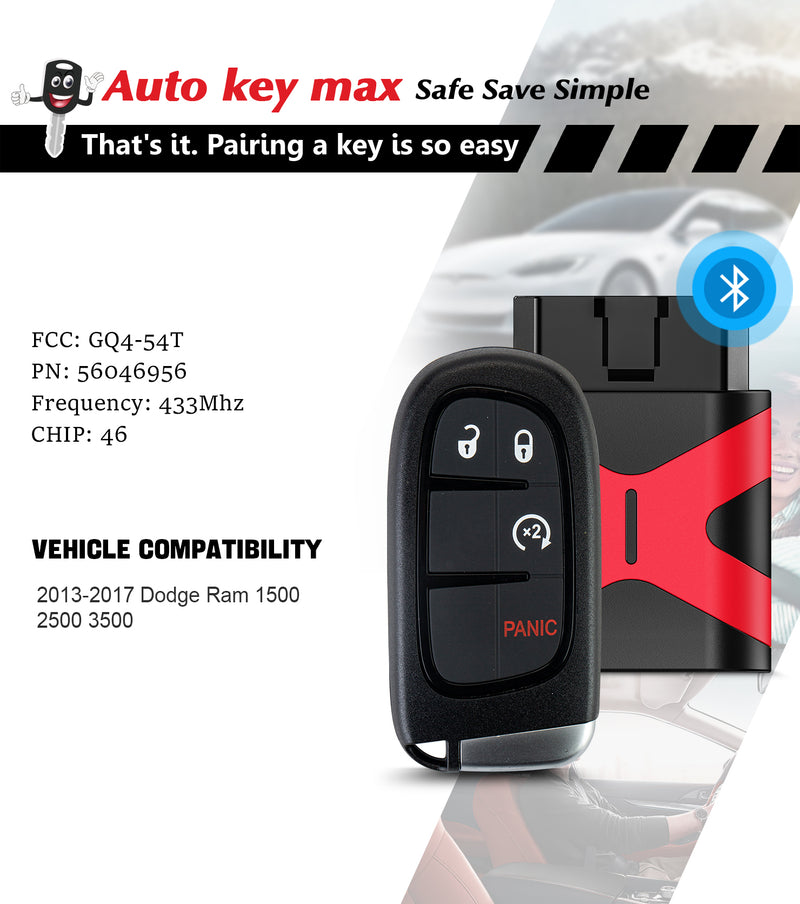 Reprogramble Key Fob Simple Programmable Keyfob, Replacement Car Key Fob and DIY Programmer ...