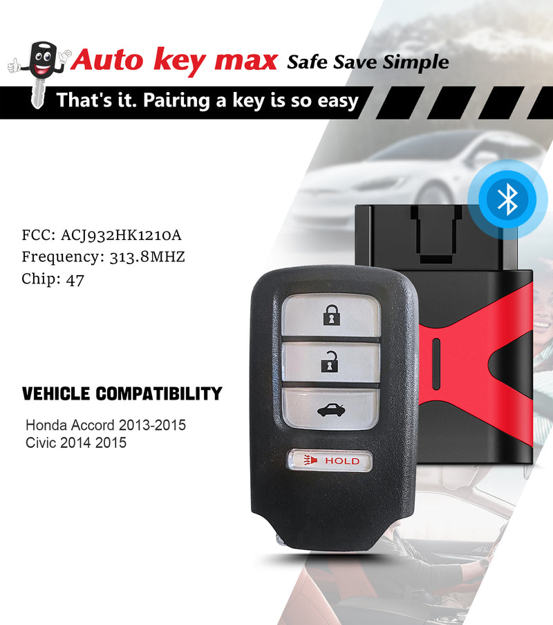 Key Reprogram Obd Plug Simple Programmable Key Fob OBD Programmer Kit Replacement for 2014 20 ...