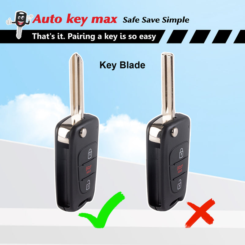 Simple car Key fob OBD2 Programmer Replacement for Kia Soul 2010 - 2013 Remote FCCID: NYOSEKSAM11ATx SKU:KPRO+K3RA-K3RB