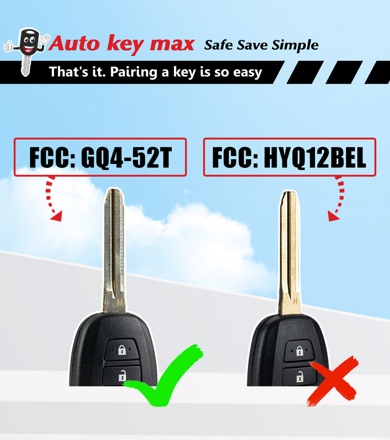 DIY Programmer Tool for 2014-2019 Toyota Highlander RAV4,GQ4-52T with H Chip SKU: KPRO+T3SET4SG