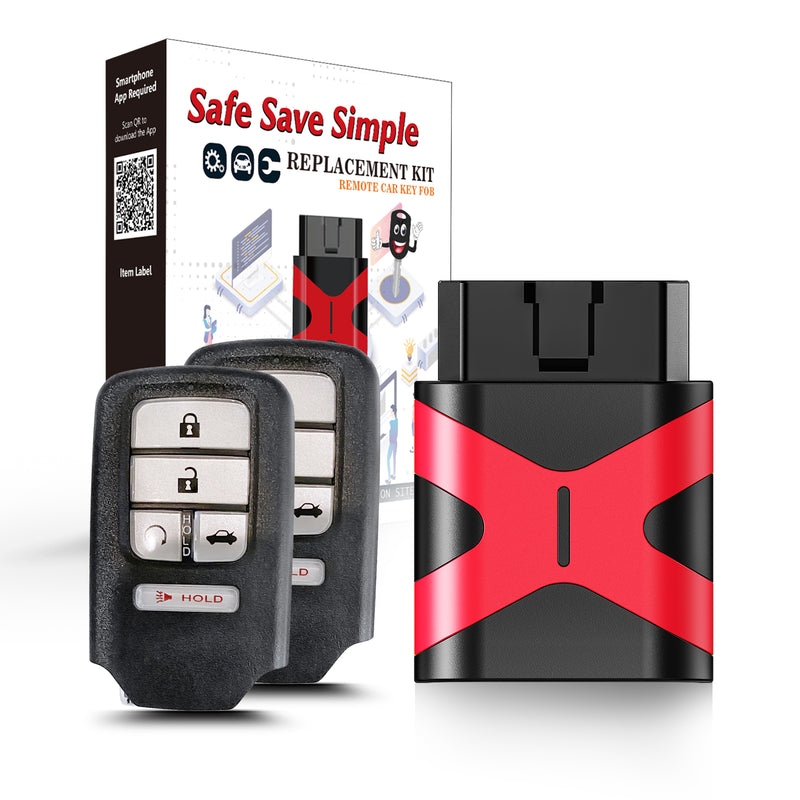 Key Reprogram Obd Plug Simple Key Programmable Keyfob, Car Key Fob OBD Programmer Kit Replace ...