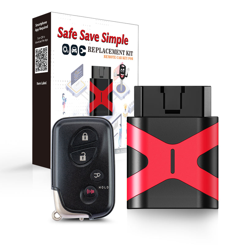 Car Keys and Fob for 2010-2015 Lexus RX350 RX450H GX460 CT200H Smart Remote HYQ14ACX 271451-5290 SKU:KPRO+L4RB-1