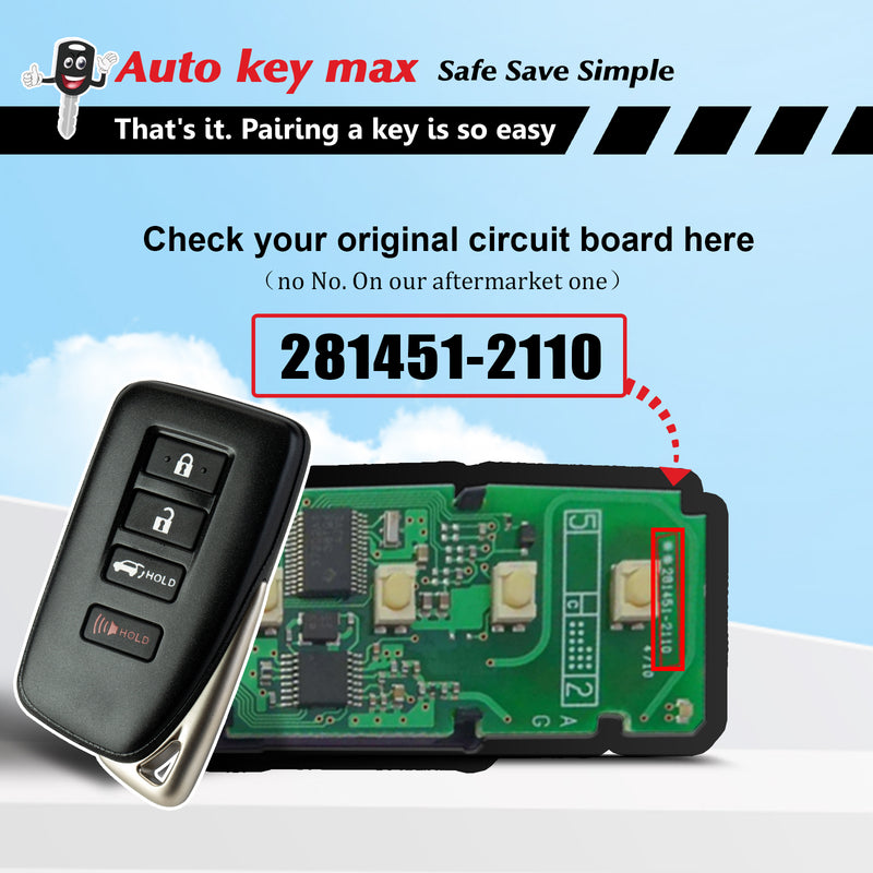 DIY Programmer Kit for NX300 NX200T LX570 Smart Remote HYQ14FBB 231451-0010 SKU: KPRO+L4RF