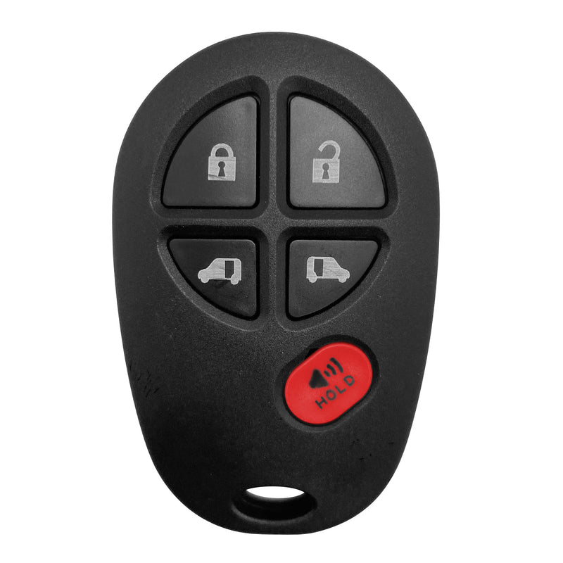 Car Key Fob For 2004-2016 Toyota Sienna Remote GQ43VT20T 5-BTN SKU: KR-T5RA 315Mhz