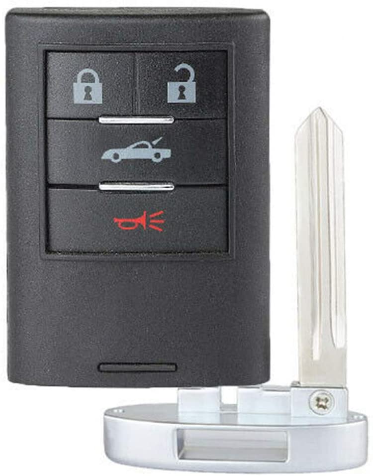 New Shell Case Only for Chevrolet Corvette Cadillac Smart Key 4 BTN M3N5WY7777A SKU: KS-CADILLAC-A06