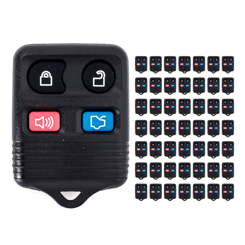 LOT-OF-50-4-BUTTON-FORD-MERCURY-LINCOLN-MAZDA-FOB-MIX-98-10-KEY-LESS-REMOTE