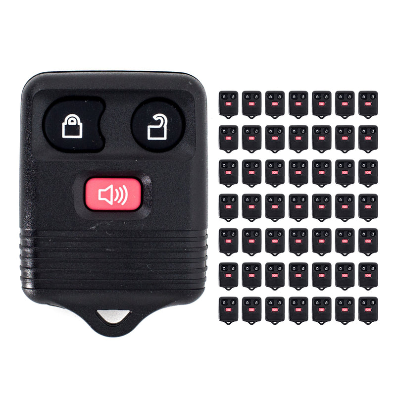 WHOLESALE LOT 50 x BRAND NEW FORD KEY KEYLESS REMOTE REMOTES SHELL CASE BUTTON F3RA 315MHZ