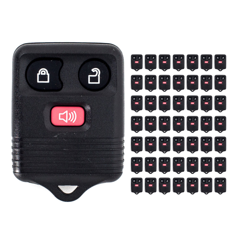 LOT OF 50 -- 3 Button Ford Mazda Keyless Entry Remote Transmitter Replacement