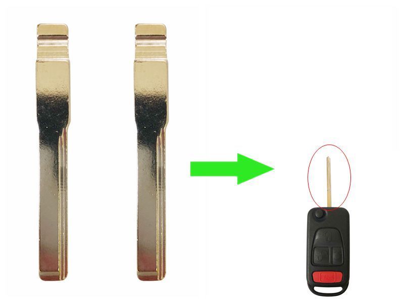 LOT 10 PCS  For Mercedes-Benz ML320 KR55 FLIP KEY BLADE SKU: CK-B07