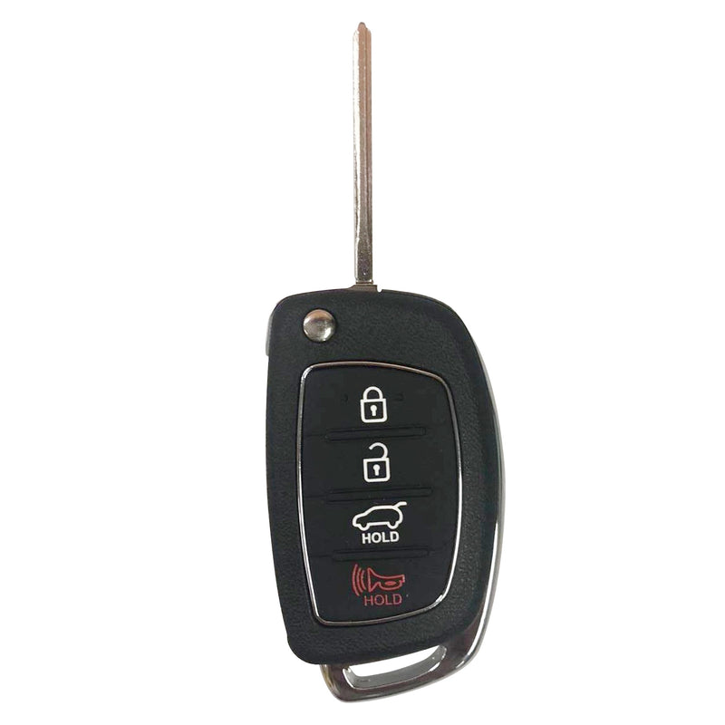 4 BTN keyless entry remote flip key shell case for Hyundai 14-15 SantaFe SKU: KS-KIA-A06