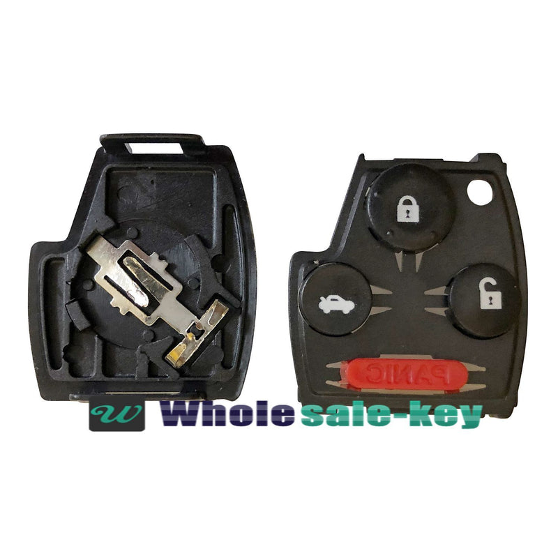 2 Key Keyless Remote Head Replacement Case Shell Pad Housing Buttons For Honda