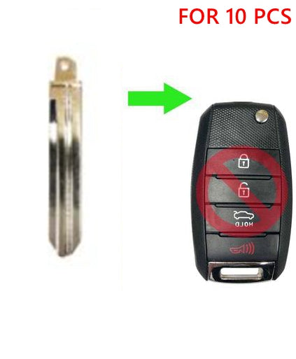 LOT 10 FLIP REMOTE KEY BLADE FOR KIA OSLOKA-870T HY15 SKU: CK-G23