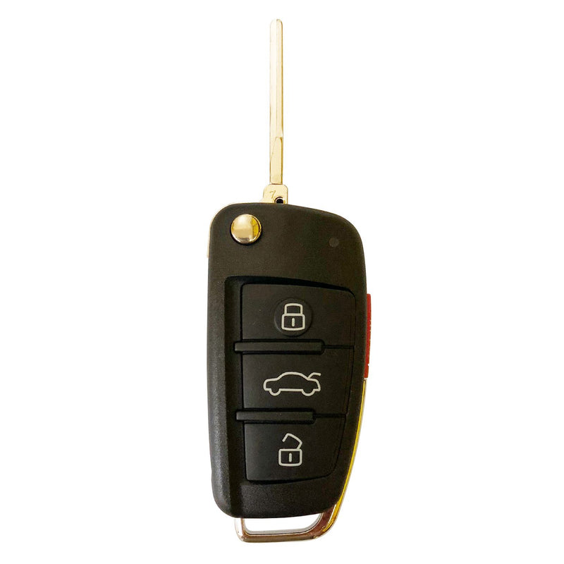 Folding Flip Remote Key Shell Fit for AUDI 4 Button Case A2 A3 A4 A6 A8 TT Q7 TS SKU: KS-AUDI-A02