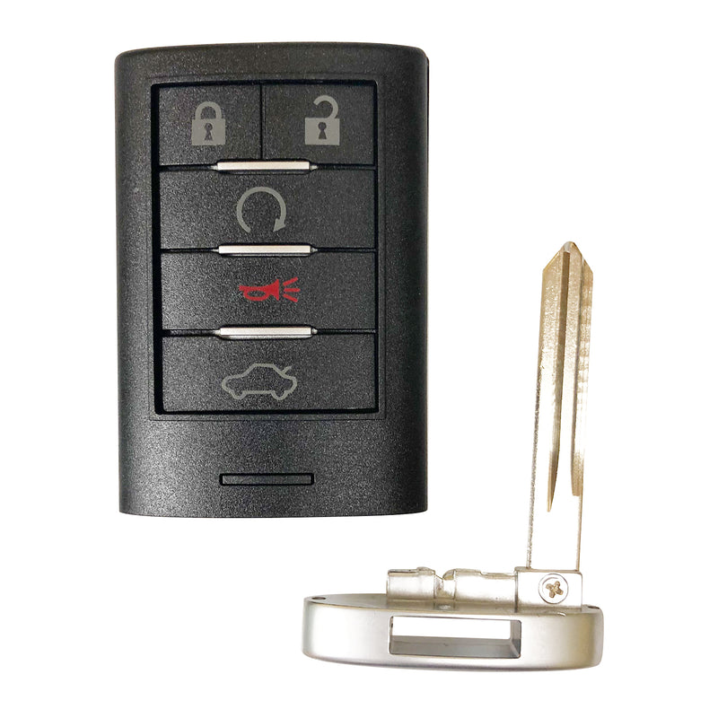 5 Buttons Remote Key Fob Case Shell +Key Blank for Cadillac DTS CTS STS XTS SKU: KS-CADILLAC-A01