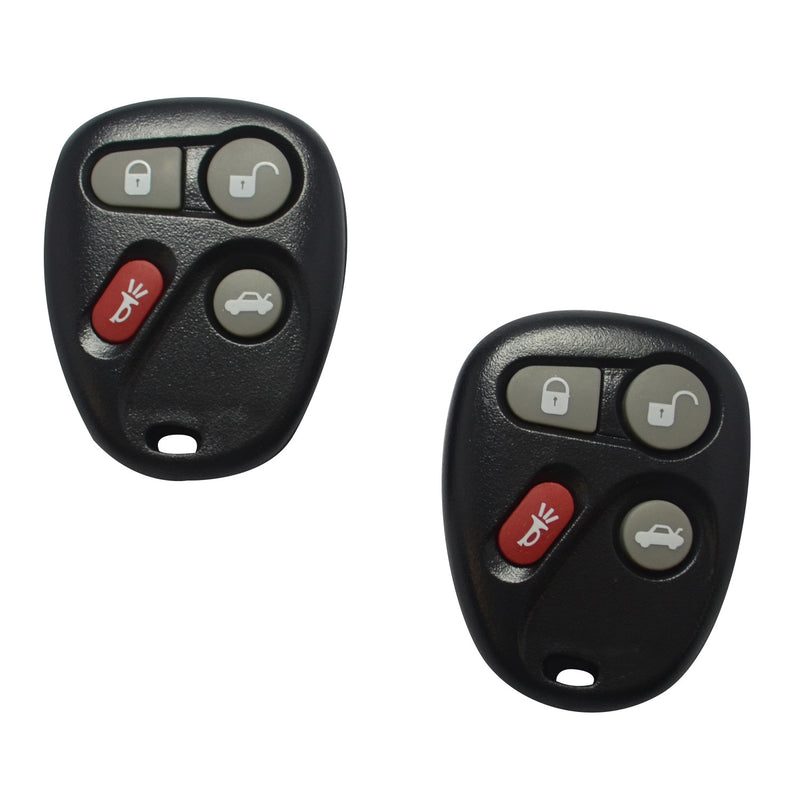 Pair of New 4 BTN Replacement Keyless entry remote  for GMC Chevy Cadillac KOBLEAR1XT