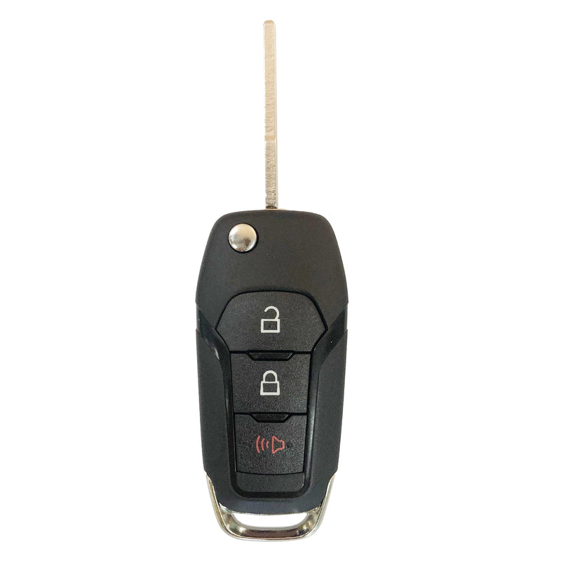 3 BUTTON REPLACEMENT FLIP KEY KEYLESS REMOTE CASE FOR FORD FUSION EDGE F150 SKU: KS-FORD-C06