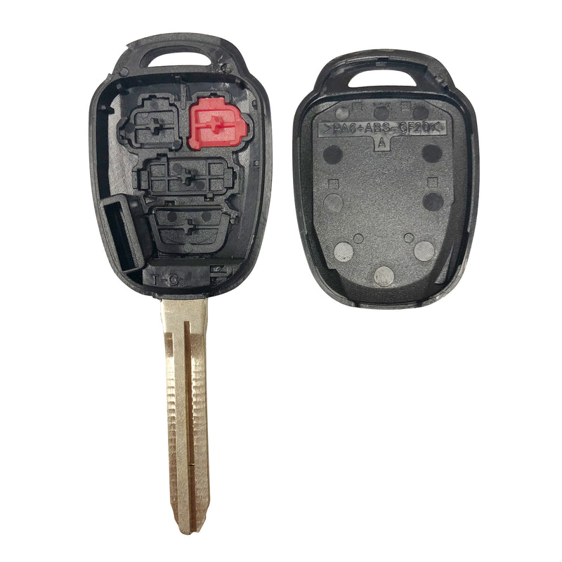 New 4 Buttons Auto Car Entry Remote Key Fob Case Uncut Shell For Camry HYQ12BEL