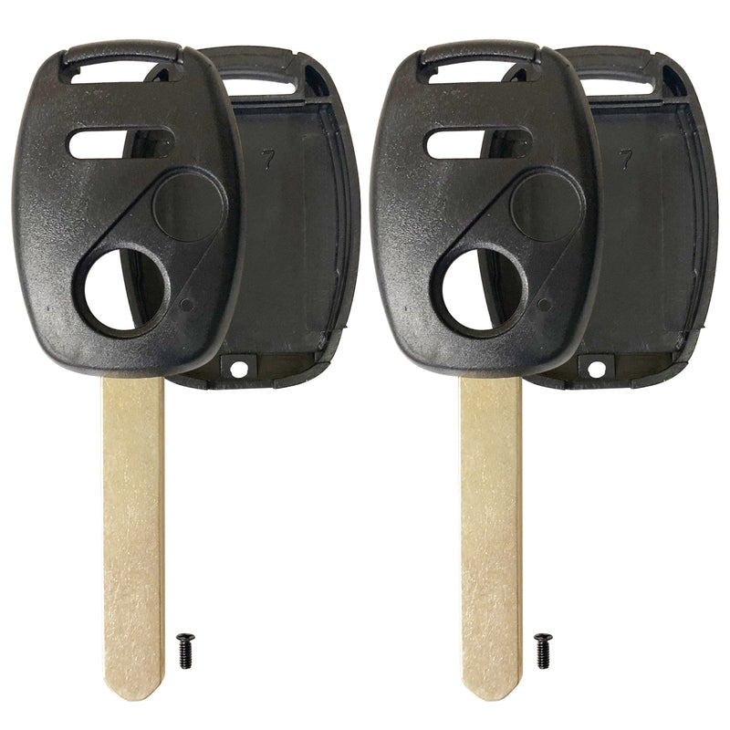 2X Replacement For 2006 2007 2008 Honda Civic EX Si Key Fob Remote Shell Case