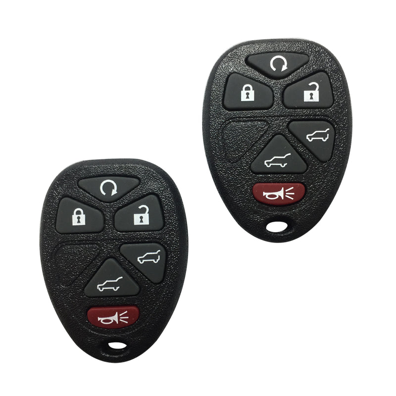 Pair of  Replacement for 2007-2014 Chevy Tahoe Traverse GMC Yukon Remote Key Fob 6b C6RA 315MHZ