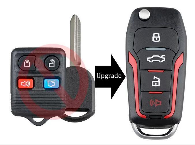 Upgraded Flip Remote Key Fob for 2008 - 2014 Ford Escape Expedition Explorer SKU: KR-F4SG 315MHZ