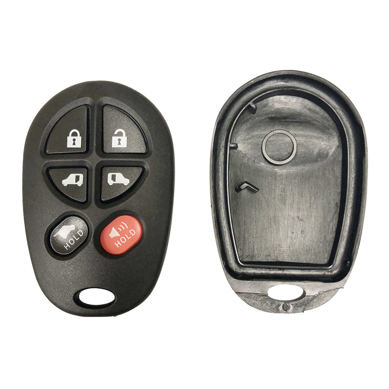 Replacement Key Shell Case for 2004-2007 Toyota Sienna Keyless Entry Remote SKU: KS-TOYOTA-D02