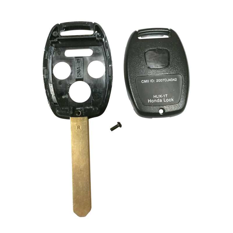 2 New replacement Remote Key Fob Shell Case for 04-12 Honda Accord Civic Pilot